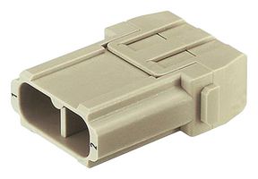 HARTING 09140023002 重载型连接器, Han-Modular, 模块, 2触芯, 插头, 压接针-无触芯