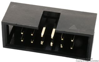 MULTICOMP PRO MC-254-12-00-ST-DIP 引脚针座, 线至板, 2.54 mm, 2 排, 12 触点, 通孔安装