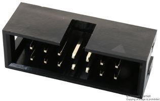 MULTICOMP PRO MC-254-14-00-ST-DIP 引脚针座, 线至板, 2.54 mm, 2 排, 14 触点, 通孔安装