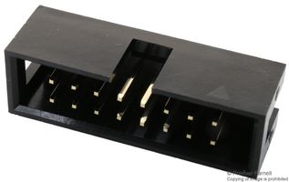MULTICOMP PRO MC-254-16-00-ST-DIP 引脚针座, 线至板, 2.54 mm, 2 排, 16 触点, 通孔安装