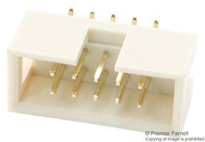 MULTICOMP PRO MC-254-10-00-ST-SMD 引脚针座, 线至板, 2.54 mm, 2 排, 10 触点, 表面安装直型