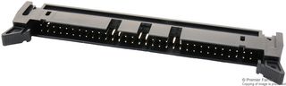 MULTICOMP PRO MC-254-64-SL-ST-DIP 引脚针座, 线至板, 2.54 mm, 2 排, 64 触点, 通孔直型