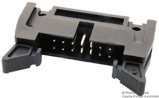 MULTICOMP PRO MC-254-16-SL-RA-DIP 引脚针座, 直角, 带弹出器 (7.5mm), 线至板, 2.54 mm, 2 排, 16 触点, 通孔直角, MC 254