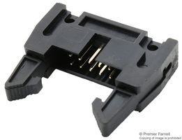 MULTICOMP PRO MC-254-10-LL-RA-DIP Pin Header, Right Angle, With Long Ejector (10.8mm), Wire-to-Board, 2.54 mm, 2 Rows, 10 Contacts