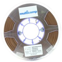 MULTICOMP PRO MC002557 3D 打印机灯丝，1.75 mm直径，棕色，聚乳酸+（PLA），205 °C 至 225 °C，1 kg