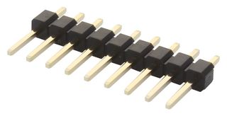 MULTICOMP PRO 2211S-07G 引脚针座, 板至板, 2.54 mm, 1 排, 7 触点, 通孔安装