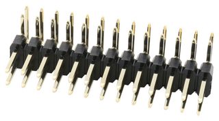 MULTICOMP PRO 2213R-26G Pin Header, Board-to-Board, 2.54 mm, 2 Rows, 26 Contacts, Through Hole Right Angle