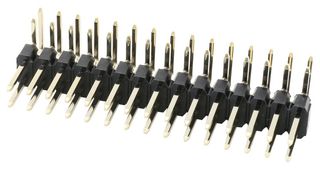 MULTICOMP PRO 2213R-30G 引脚针座, 板至板, 2.54 mm, 2 排, 30 触点, 通孔直角