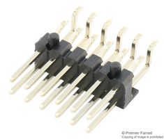 MULTICOMP PRO 2213R-12G-SM-7576APR 引脚针座, 直角, 板至板, 2.54 mm, 2 排, 12 触点, 表面安装直角