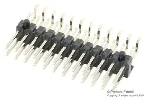 MULTICOMP PRO 2213R-24G-SM-7576APR 引脚针座, 直角, 板至板, 2.54 mm, 2 排, 24 触点, 表面安装直角