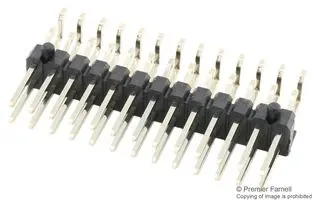 MULTICOMP PRO 2213R-26G-SM-7576APR Pin Header, Right Angle, Board-to-Board, 2.54 mm, 2 Rows, 26 Contacts, Surface Mount Right Angle