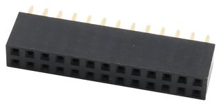 MULTICOMP PRO 2214S-26SG-85 PCB插座, 板至板, 2.54 mm, 2 排, 26 触点, 通孔安装