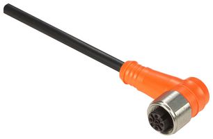 TELEMECANIQUE SENSORS XZCPA1241L2 传感器电缆, 90° M12插座, 自由线端, 4路, 2 m, 6.6 ft, XZ Series