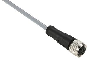 TELEMECANIQUE SENSORS XZCPV1164L5 传感器电缆, M12 插座, 自由线端, 5路, 5 m, 16.4 ft, XZ Series