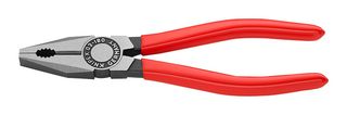 KNIPEX 03 01 180 Plier, Combination, 3.4 mm Jaw Opening, 180 mm Overall Length