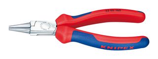 KNIPEX 22 05 140 Plier, Round Nose, Chrome Plated, 140 mm Overall Length