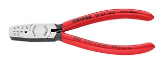 KNIPEX 97 61 145 F 压接工具, 手动, 23AWG至13AWG终端护套/套圈