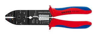 KNIPEX 97 21 215 压接工具, 手动, 20AWG至13AWG非绝缘开放式插头连接器