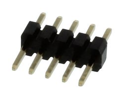 MULTICOMP PRO MC-HVT1-S05-G 引脚针座, 板至板, 1.27 mm, 1 排, 5 触点, 通孔安装