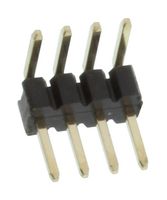 MULTICOMP PRO MC-HRT1-S04-G 引脚针座, 直角, 板至板, 1.27 mm, 1 排, 4 触点, 通孔安装