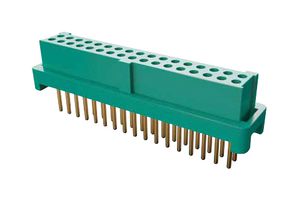 HARWIN G125-FV13405L0P PCB插座, 黑色 / 绿色, 线至板, 1.25 mm, 2 排, 34 触点, 通孔安装, Gecko G125