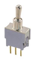NIDEC COMPONENTS ATE1G-2M3-10-Z 拨动开关, 微型, (开)-关-(开), SPDT, 不发光, ATE Series, 通孔安装, 50 mA