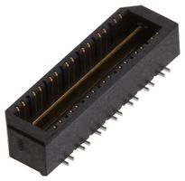 SAMTEC QTE-020-05-L-D-A-K Mezzanine连接器, 高速, 接地条, 针座, 0.8 mm, 2 排, 40 触点, 表面安装, 磷青铜
