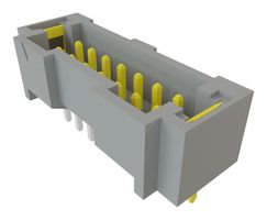 SAMTEC T2M-107-01-L-D-TH-WT 引脚针座, 高可靠性, 板至板, 线至板, 2 mm, 2 排, 14 触点, 通孔安装, T2M