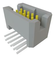 SAMTEC TFM-105-01-L-D-RA 引脚针座, 板至板, 线至板, 1.27 mm, 2 排, 10 触点, 通孔直角, Tiger Eye TFM