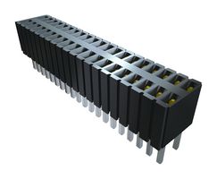 SAMTEC SLM-103-01-G-S PCB Receptacle, Board-to-Board, 1.27 mm, 1 Rows, 3 Contacts, Through Hole Mount, SLM