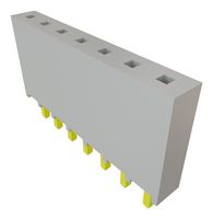 SAMTEC SSQ-107-01-G-S PCB插座, 板至板, 2.54 mm, 1 排, 7 触点, 通孔安装