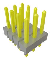 SAMTEC TSW-104-07-G-T 引脚针座, 板至板, 2.54 mm, 3 排, 12 触点, 通孔安装, TSW