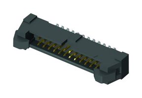 SAMTEC EHT-125-01-L-D-RA 引脚针座, 板至板, 线至板, 2 mm, 2 排, 50 触点, 通孔直角, EHT