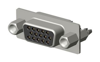 AMPHENOL COMMUNICATIONS SOLUTIONS 10090929-S154VLF D-Sub 连接器, HD15, 高密度, 插座, FCI 10090929, 15 触点, DE, 焊接