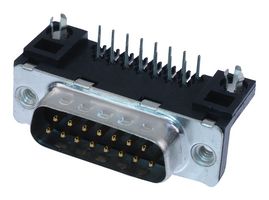 AMPHENOL COMMUNICATIONS SOLUTIONS D09P13A4GL00LF D-Sub 连接器, DB9, 标准, 插头, FCI Delta D, 9 触点, DE, 焊接