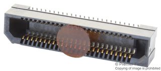 HIROSE / HRS ER8-50S-0.8SV-5H Mezzanine连接器, 插座, 0.8 mm, 2 排, 50 触点, 表面安装, 铜合金