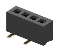 GCT BC070-04-A-1-L-D PCB插座, 双入口, 板至板, 1 mm, 1 排, 4 触点, 表面安装, BC070