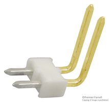 MOLEX 22-12-2021 引脚针座, 板至板, 线至板, 2.54 mm, 1 排, 2 触点, 通孔直角, KK 254 4094 Series
