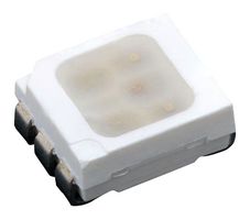 VISHAY VLMRGB6112-00-GS08 LED, Red, Green, Blue, SMD, 120 °, Rectangular, R 20mA, G 20mA, B 20mA