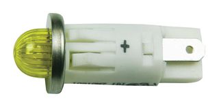 VCC / VISUAL COMMUNICATIONS COMPANY 1091QM7-24V 发光二极管指示器 面板安装, 黄色, 24 V, 12.7 mm