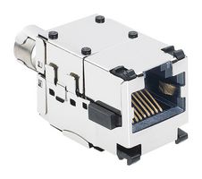 STEWART CONNECTOR SS-801010SB-SP50-040-250 模块连接器, RJ50 插座, 1 x 1 (端口), 10P10C, 电缆安装