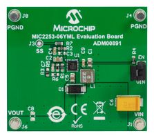 MICROCHIP ADM00891 Evaluation Board, MIC2253 Boost Regulator, 3.5A, High Efficiency