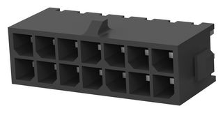 AMP - TE CONNECTIVITY 4-794630-4 Pin Header, Wire-to-Board, 3 mm, 2 Rows, 14 Contacts, Through Hole Straight, Micro MATE-N-LOK