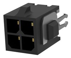 AMP - TE CONNECTIVITY 3-794681-4 引脚针座, 线至板, 3 mm, 2 排, 4 触点, 通孔安装, Micro MATE-N-LOK