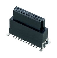 HARWIN M55-6022042R PCB Receptacle, Board-to-Board, 1.27 mm, 2 Rows, 20 Contacts, Surface Mount, Kontrol M55 Series