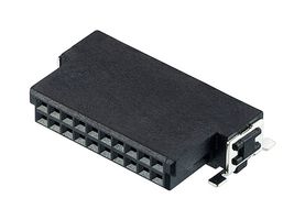 HARWIN M55-6102042R PCB插座, 板至板, 1.27 mm, 2 排, 20 触点, 表面安装直角, Kontrol M55 Series