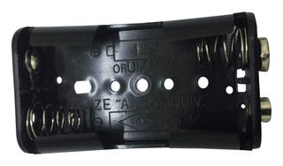MULTICOMP PRO PE000009 Battery Holder, Panel Mount, AA x 2