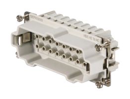 WEIDMULLER HDC HE 16 MC 重载型连接器, RockStar HE, 插入件, 16+PE触芯, 6, 插头, 压接针-无触芯