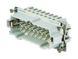 WEIDMULLER HDC HE 16 MP 重载型连接器, RockStar HE, 插入件, 16+PE触芯, 6, 插头, 推压锁销