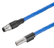 WEIDMULLER HDC XX6A01 MMSM12X-0100 传感器电缆, Cat6a, M12 插头, M12 插头, 8路, 1 m, 3.28 ft, RockStar ModuPlug Series